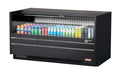 Turbo Air TOM-60UC-B-N 60 1/4" Horizontal Open Air Cooler w/ (1) Level – Black Exterior, 115v - Donut-Supplies.Com