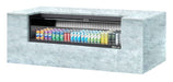 Turbo Air TOM-60UC-B-N 60 1/4" Horizontal Open Air Cooler w/ (1) Level – Black Exterior, 115v - Donut-Supplies.Com