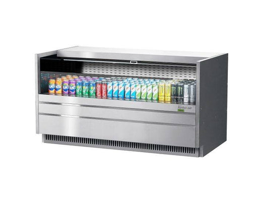 Turbo Air TOM-60UC-S-N 60 1/4" Drop-In Horizontal Open Air Cooler w/ (1) Level – Stainless Steel Exterior, 115v - Donut-Supplies.Com