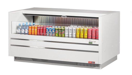 Turbo Air TOM-60UC-W-N 60 1/4" Horizontal Open Air Cooler w/ (1) Level – White Exterior, 115v - Donut-Supplies.Com