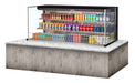 Turbo Air TOM-72L-UF-B-3SI-N 71 7/8" Drop-In Horizontal Open Air Cooler w/ (3) Levels – Black Exterior, 220v/1ph - Donut-Supplies.Com