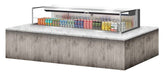 Turbo Air TOM-72L-UF-S-1SI-N 72" Stainless Steel Drop-In Refrigerated Open Display Case Merchandiser w/ (1) Level, 220v/1ph - Donut-Supplies.Com