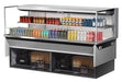 Turbo Air TOM-72L-UF-S-2SI-N 72" Stainless Steel Drop-In Refrigerated Open Display Case Merchandiser w/ (2) Levels, 220v/1ph - Donut-Supplies.Com