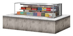 Turbo Air TOM-72L-UF-S-2SI-N 72" Stainless Steel Drop-In Refrigerated Open Display Case Merchandiser w/ (2) Levels, 220v/1ph - Donut-Supplies.Com