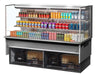 Turbo Air TOM-72L-UF-S-3S-N 71" Stainless Steel Horizontal Refrigerated Open Curtain Merchandiser w/ (4) Levels, 220v/1ph - Donut-Supplies.Com