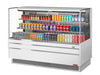 Turbo Air TOM-72L-UF-W-3S-N 70 3/4" White Low Profile Horizontal Open Air Cooler w/ (3) Levels – Ultra Front Merchandiser, 220v/1ph - Donut-Supplies.Com