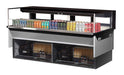 Turbo Air TOM-72L-UFD-B-1SI-N 72" Drop-In Horizontal Open Air Cooler w/ (1) Level – Black Exterior, 220v/1ph - Donut-Supplies.Com