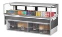 Turbo Air TOM-72L-UFD-W-1SI-N 72" Drop-In Horizontal Open Air Cooler w/ (1) Level – White Exterior, 220v/1ph - Donut-Supplies.Com