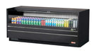 Turbo Air TOM-72UC-B-N 72 1/4" Horizontal Open Air Cooler w/ (1) Level – Black Exterior, 115v - Donut-Supplies.Com
