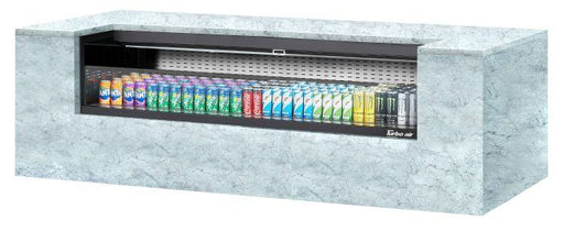 Turbo Air TOM-72UC-B-N 72 1/4" Horizontal Open Air Cooler w/ (1) Level – Black Exterior, 115v - Donut-Supplies.Com