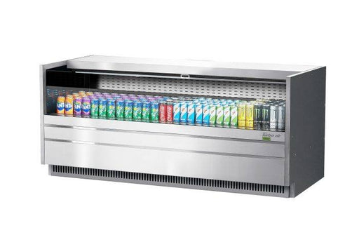 Turbo Air TOM-72UC-S-N 72 1/4" Drop-In Horizontal Open Air Cooler w/ (1) Level – Stainless Steel Exterior, 115v - Donut-Supplies.Com