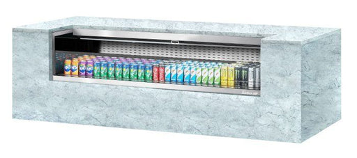 Turbo Air TOM-72UC-S-N 72 1/4" Drop-In Horizontal Open Air Cooler w/ (1) Level – Stainless Steel Exterior, 115v - Donut-Supplies.Com