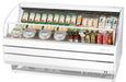 Turbo Air TOM-75SW-N 75 5/8" Slim Line Horizontal Open Air Cooler w/ (3) Levels – White Exterior, 115v - Donut-Supplies.Com