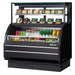 Turbo Air TOM-W-50SB-UF-N 50 7/8" Black Horizontal Open Air Cooler w/ (4) Levels – Ultra Front Display Merchandiser, 115v - Donut-Supplies.Com