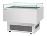 Turbo Air TOS-40PN-S 40" Stainless Steel Horizontal Open Display Merchandiser / Air Curtain Sandwich and Cheese Display Case – 1 Level, 115v - Donut-Supplies.Com