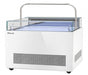 Turbo Air TOS-50NN-D-W 50 1/4" White Horizontal Open Display Merchandiser / Air Curtain Sandwich and Cheese Display Case – 1 Level with Top Shelf, 115v (Copy) - Donut-Supplies.Com