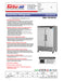 Turbo Air TSR-49SD-N6 Super Deluxe 54" Bottom Mounted Solid Door Reach-In Refrigerator with LED Lighting - Donut-Supplies.Com
