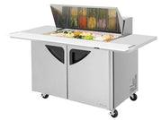 Turbo Air TST-48SD-18-E-N 72 5/8" Super Deluxe Mega Top Sandwich/Salad Prep Table w/ Refrigerated Base - Donut-Equipment.com