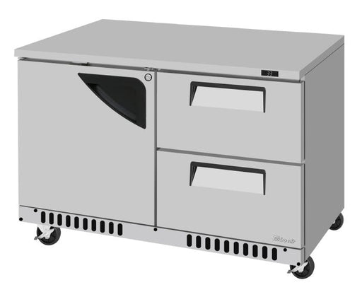 Turbo Air TUR-48SD-D2R(L)-FB-N 48 1/4" W Undercounter Refrigerator w/ 2 Drawers, 1 Door & Front Breathing - Donut-Supplies.Com
