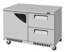 Turbo Air TUR-48SD-D2R(L)-FB-N 48 1/4" W Undercounter Refrigerator w/ 2 Drawers, 1 Door & Front Breathing - Donut-Supplies.Com