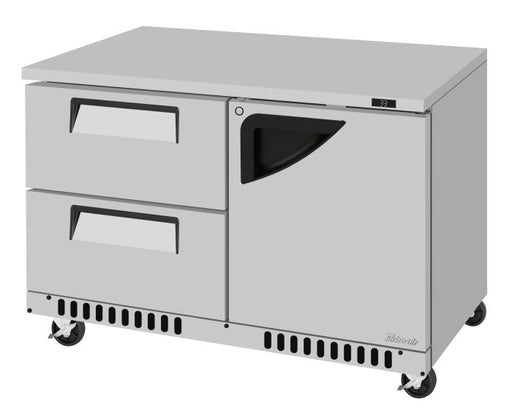 Turbo Air TUR-48SD-D2R(L)-FB-N 48 1/4" W Undercounter Refrigerator w/ 2 Drawers, 1 Door & Front Breathing - Donut-Supplies.Com