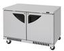 Turbo Air TUR-48SD-FB-N 48 1/4" W Undercounter Refrigerator w/ 2 Sections, Solid Doors, Front Breathing - Donut-Supplies.Com