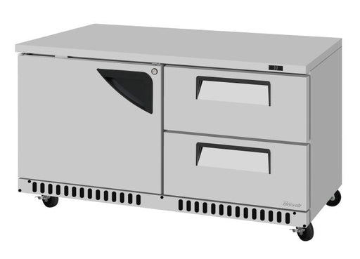 Turbo Air TUR-60SD-D2R(L)-FB-N 60 1/4" W Undercounter Refrigerator w/ 2 Drawers, 1 Door & Front Breathing - Donut-Supplies.Com
