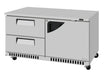 Turbo Air TUR-60SD-D2R(L)-FB-N 60 1/4" W Undercounter Refrigerator w/ 2 Drawers, 1 Door & Front Breathing - Donut-Supplies.Com