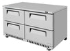 Turbo Air TUR-60SD-D4-FB-N 60 1/4" W Undercounter Refrigerator w/ 2 Sections, 4 Drawers & Front Breathing - Donut-Supplies.Com