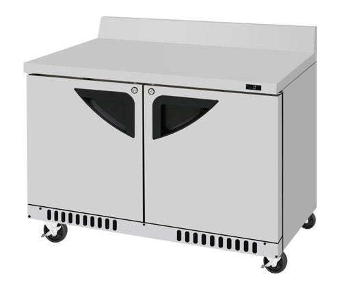 Turbo Air TWF-48SD-FB-N 48 1/4" Super Deluxe Worktop Freezer w/ (2) Sections, 2 Solid Doors, Front Breathing - Donut-Supplies.Com