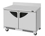 Turbo Air TWF-48SD-FB-N 48 1/4" Super Deluxe Worktop Freezer w/ (2) Sections, 2 Solid Doors, Front Breathing - Donut-Supplies.Com