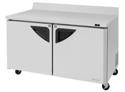 Turbo Air TWF-60SD-N 60 1/4" Super Deluxe Worktop Freezer w/ (2) Sections, 2 Solid Doors - Donut-Supplies.Com