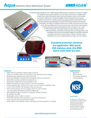 Aqua Washdown Scales ABW-4S - Donut-Supplies.Com