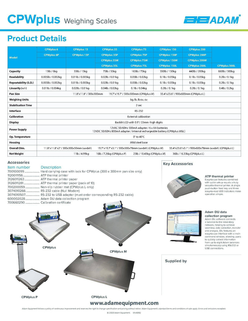 CPWplus 15P Bench Scale - Donut-Supplies.Com