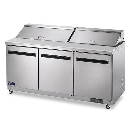 Arctic Air AS72R 72" Two Door Sandwich / Salad Prep Refrigerator