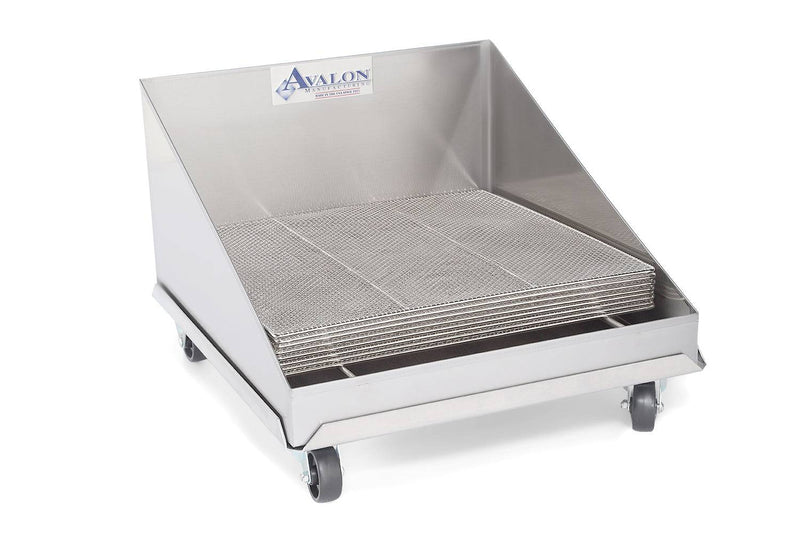 ASSD24 Stainless Steel 24" X 24" Avalon Fry Screen Drain - Donut-Supplies.Com