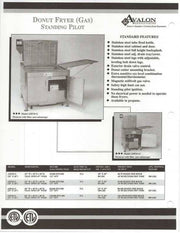 Avalon (ADF34-G-P) 34" X 24" PROPANE GAS FRYER, STANDING PILOT, Left Side Drain Board - Donut-Supplies.Com