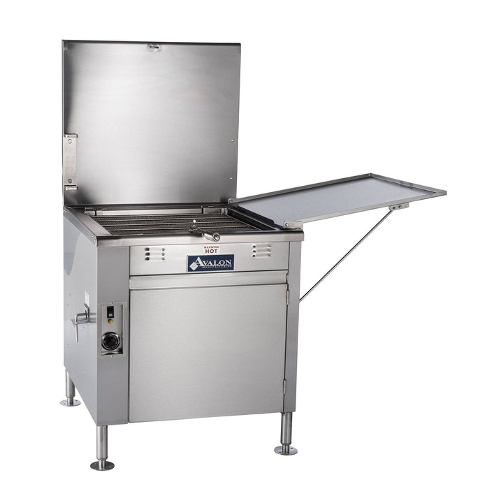 Avalon (ADF20-E) 20" X 20" Donut Fryer, Electric (1 phase), Right Side Drain Board with Submerge Screen