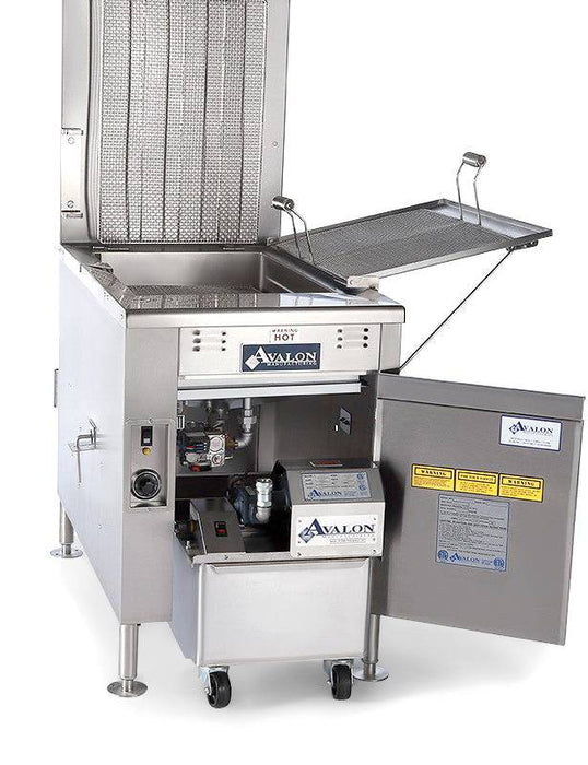 Avalon (ADF20G) 20" x 20" Donut Fryer, Natural Gas, Standing Pilot, Left Side Drain Board with Submerger