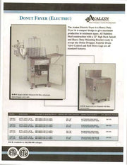 Avalon (ADF24-E) 24" X 24" Donut Fryer, Electric (1 phase), Left Side Drain Board - Donut-Supplies.Com