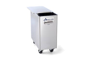 Avalon Stainless Steel Ingredient Bin with a Center Divider (AIB150D) - Donut-Supplies.Com