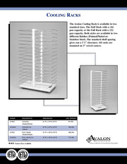 Avalon ACR32-S Stainless Steel Cooling Racks Double Sided 32 Slides - Donut-Supplies.Com