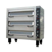 BakeMax Electric Artisan Stone Deck Ovens 3 Pan Wide - Donut-Supplies.Com