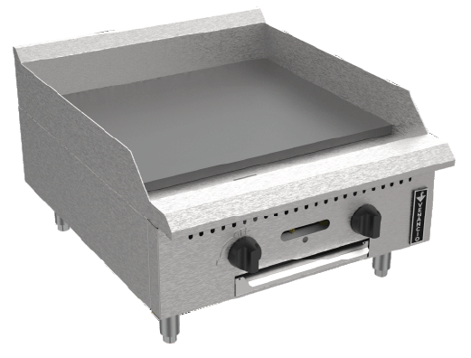 BakeMax America BACG Series Manual Gas Griddle (5 sizes) - Donut-Supplies.Com