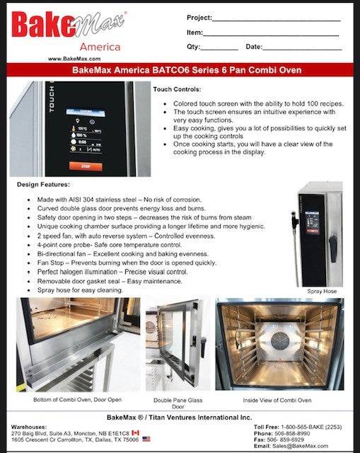 BakeMax (BATCO6E) Series Combi Oven - Donut-Supplies.Com