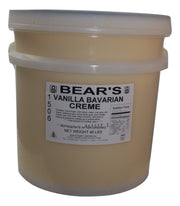 Bear Stewart Vanilla Bavarian Creme Pastry, Pie and Cake Filling- 40 Pound Pail - Donut-Supplies.Com