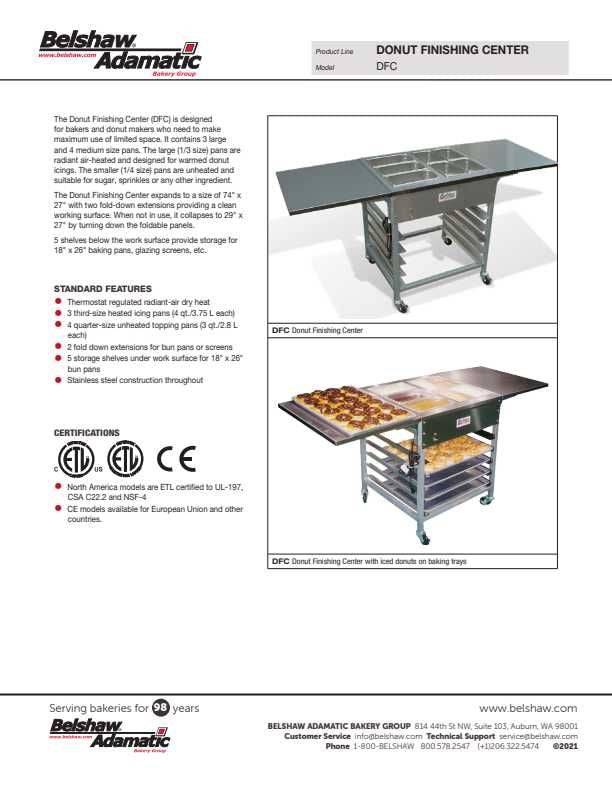 Belshaw Donut Finishing Center - Donut-Supplies.Com
