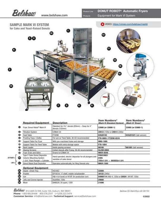 Belshaw Donut Robot Mark VI Deep (4 variables in Variants)