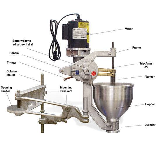 Belshaw Type F Cake Donut Depositor with hopper - Donut-Supplies.Com