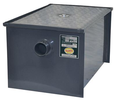 BK Resources 14 lb / 7 GPM Carbon Steel Grease Trap / Interceptor - Donut-Equipment.com